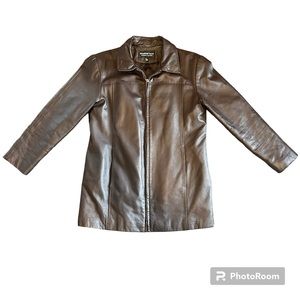 Weather Vane Genuine Leather Jacket